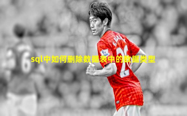 sql中如何删除数据表中的数据类型