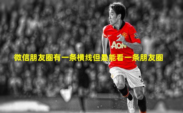微信朋友圈有一条横线但是能看一条朋友圈