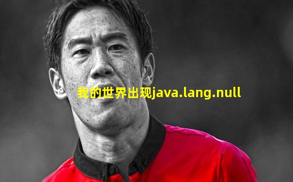我的世界出现java.lang.null