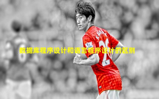 数据库程序设计和语言程序设计的区别